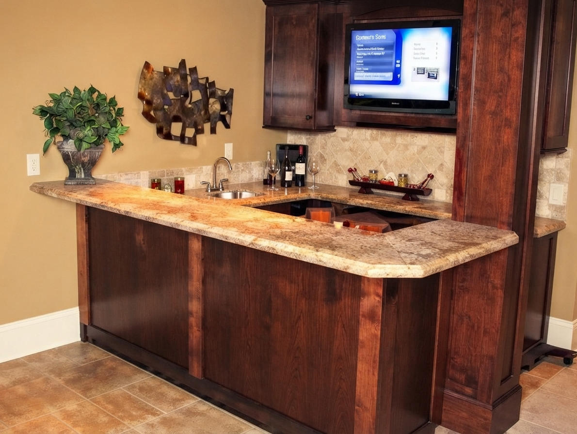 Counter and backsplash tile